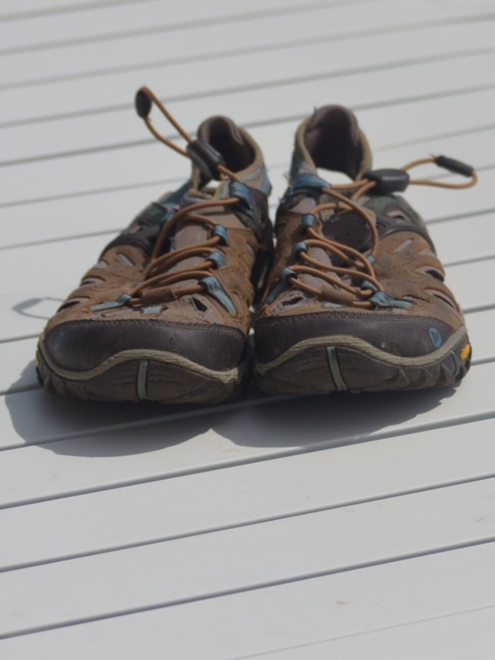 Merrill hiking sandals with vibram sole